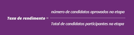 rendimento no recrutamento