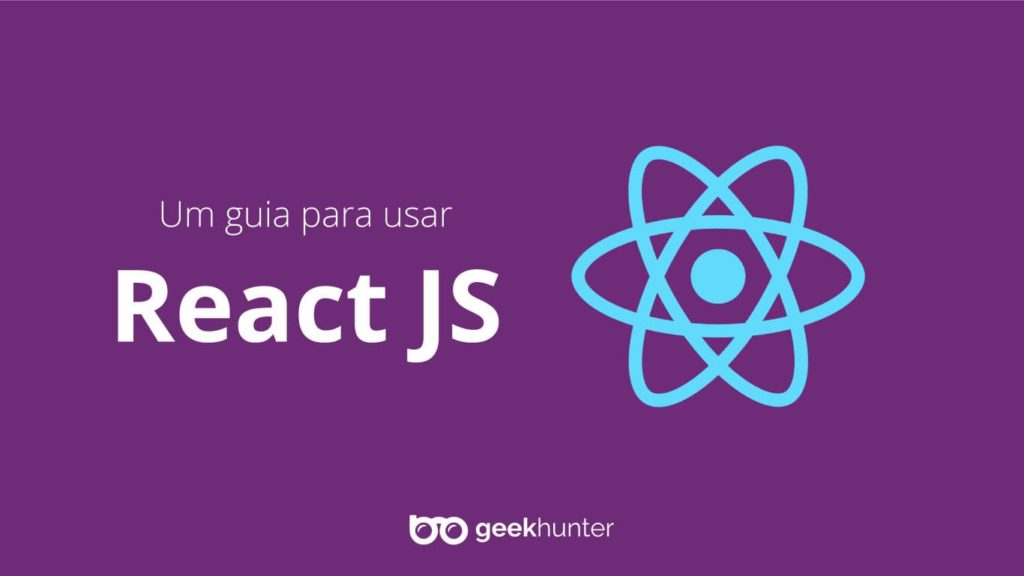capa roxa com simbolo do react js